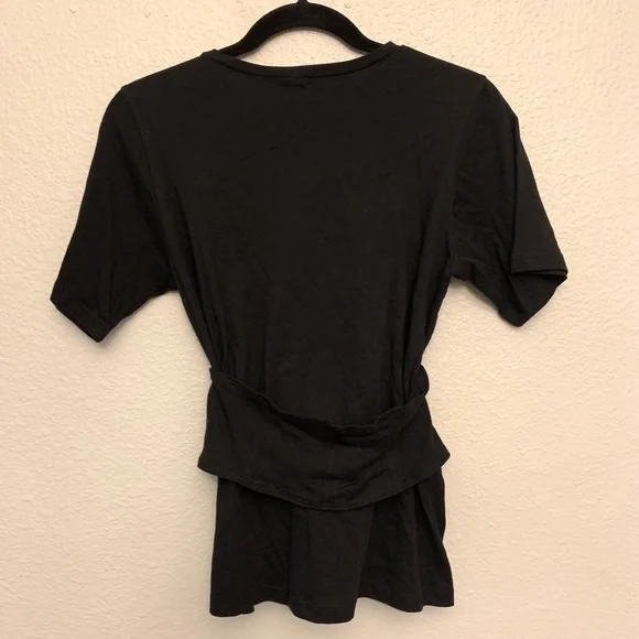 Monrow Black Zip Up Corset Tee Size XS - Picture 4 of 4